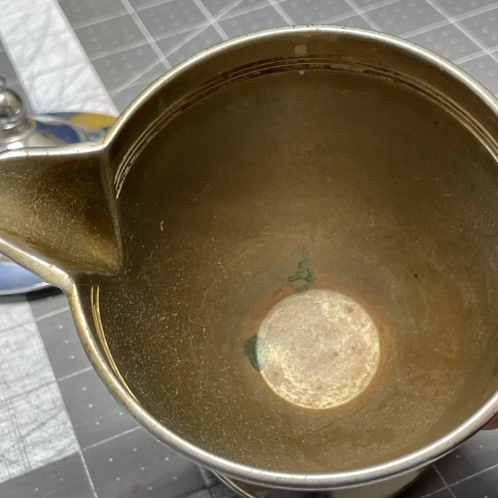 Royal Rochester Silver Creamer And Sugar With Lid